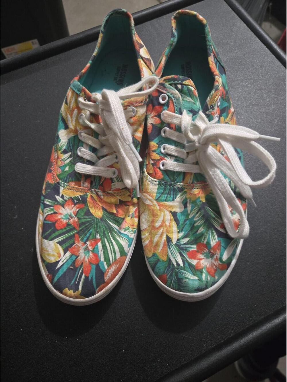 Mossimo Supply Co. Tropical Floral Canvas Sneakers Size 11